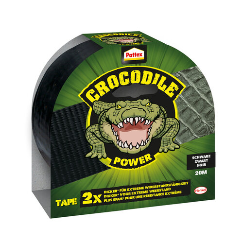 Pattex Plakband Pattex Crocodile Power Tape 50mmx20m zwart
