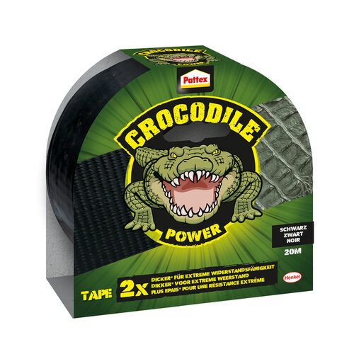 Pattex Ruban adhésif Pattex Crocodile Power Tape 50mmx20m noir