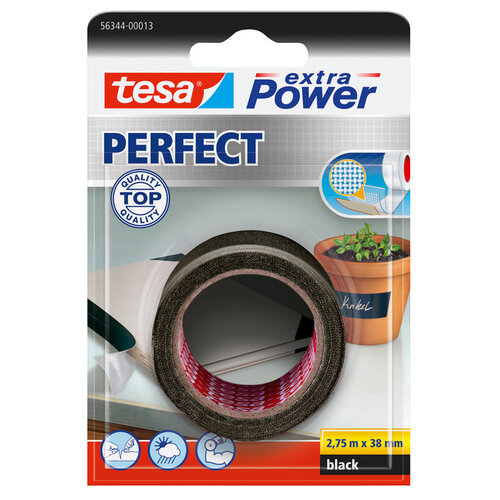 Tesa Reparatietape Tesa 56344 perfect 38mmx2,75m zwart