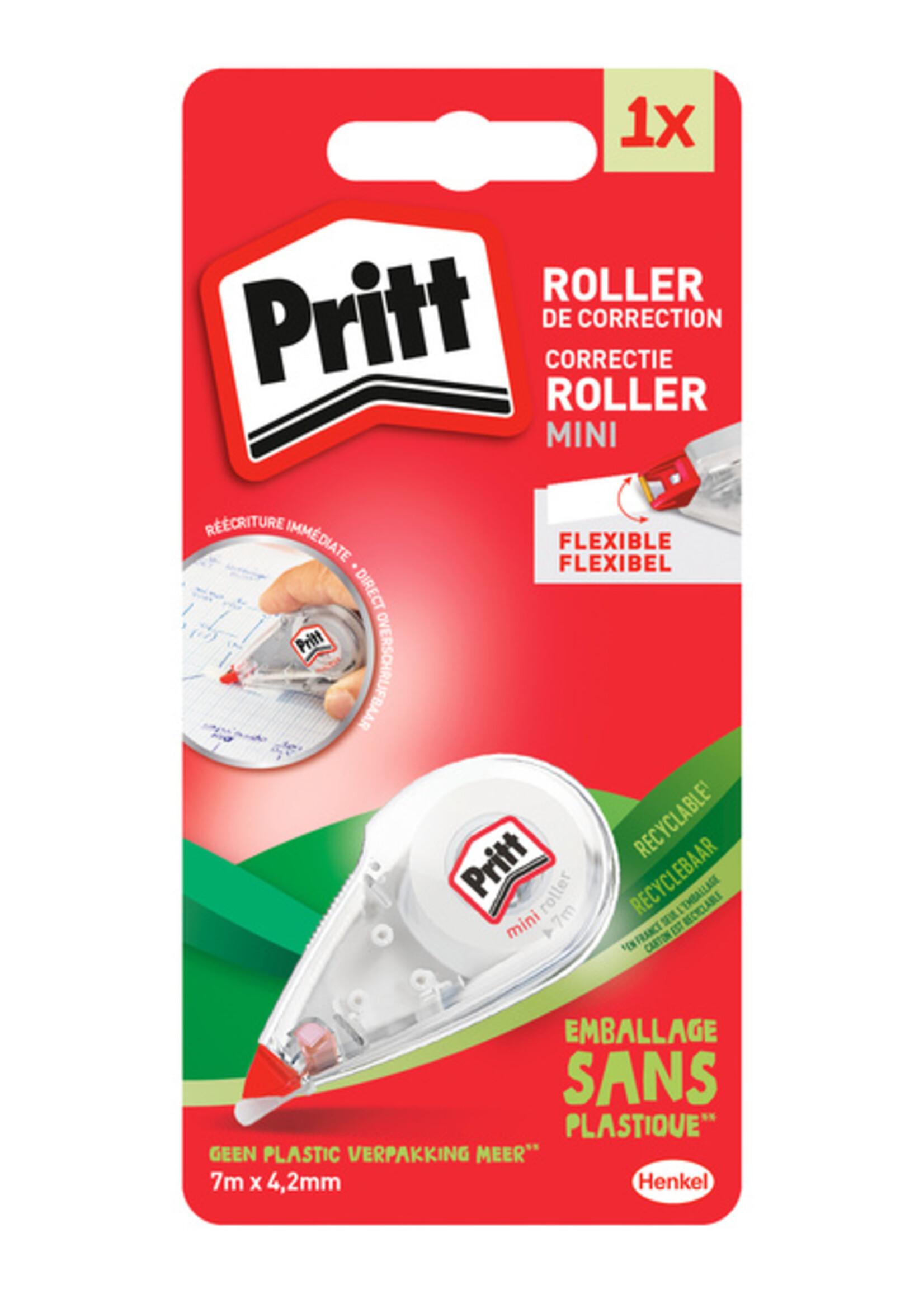 Pritt Correctieroller Pritt mini flex 4.2mmx7m op blister