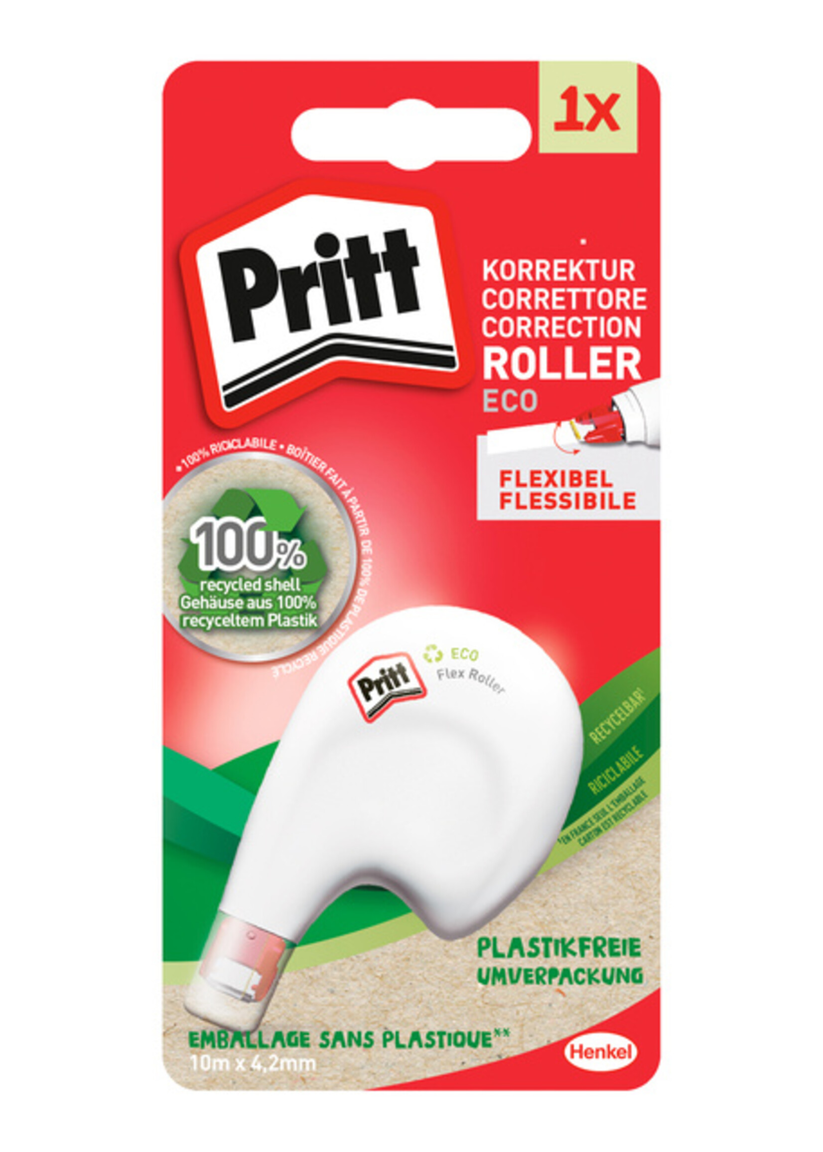 Pritt Roller correcteur Pritt Eco Flex 4,2mmx10m blister