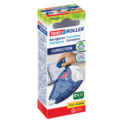 Roller Correcteur rechargeable Tesa ECO 4.2mmx14m boîte à accrocher