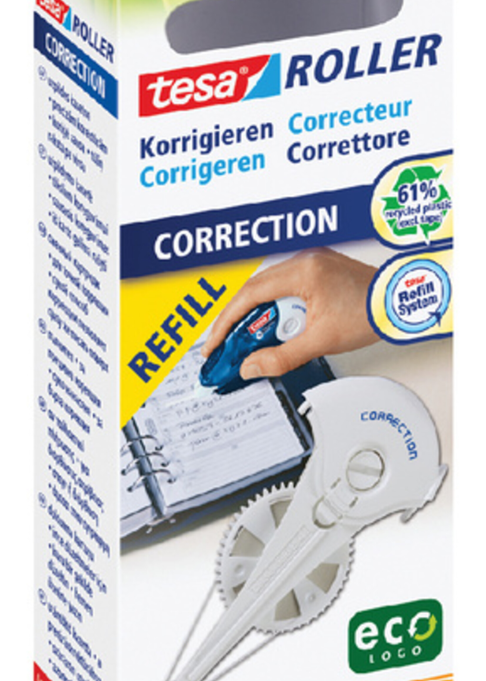 Tesa Recharge Roller Correcteur Tesa ECO 4.2mmx14m boîte à accrocher