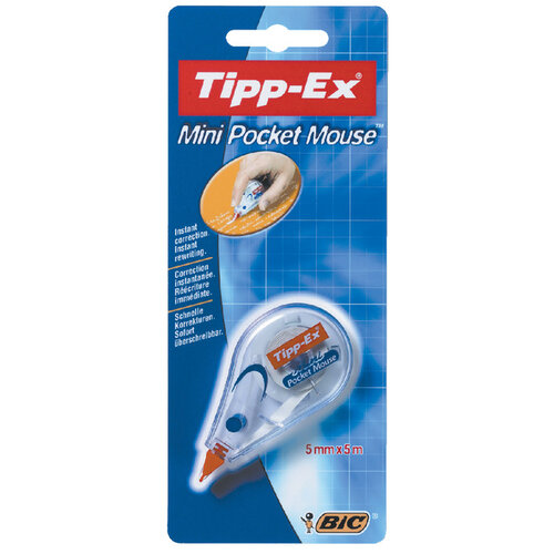 Tipp-ex Roller correcteur Tipp-Ex Mini Pocket Mouse 5mmx6m blister 1 pièce