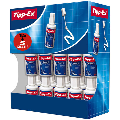 Tipp-ex Correctievloeistof Tipp-ex Rapid foam 20ml valuepack à 15+5 gratis