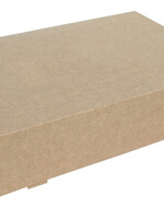 IEZZY horeca en catering Boîte alimentaire IEZZY 35cm sans plastique brun 10 pièces