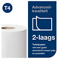 Tork Papier toilette Tork T4 Advanced 472168 2 épaisseurs 400 feuilles blanc