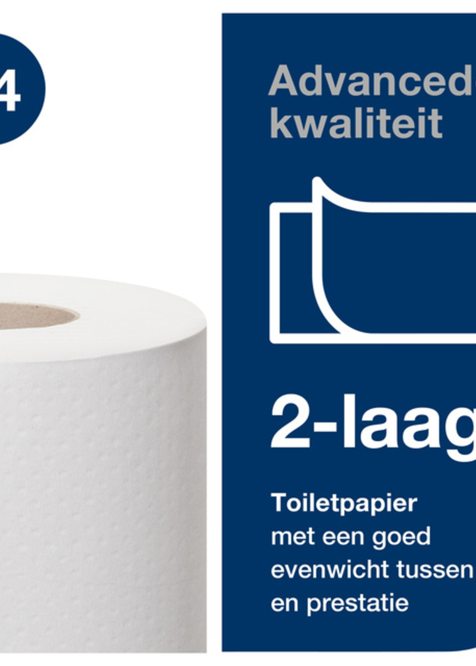 Tork Toiletpapier Tork T4 advanced 2-laags 400vel wit 472168
