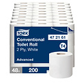 Tork Toiletpapier Tork T4 advanced 2-laags 200vel wit 472161