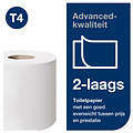 Tork Toiletpapier Tork T4 advanced 2-laags 200vel wit 472161