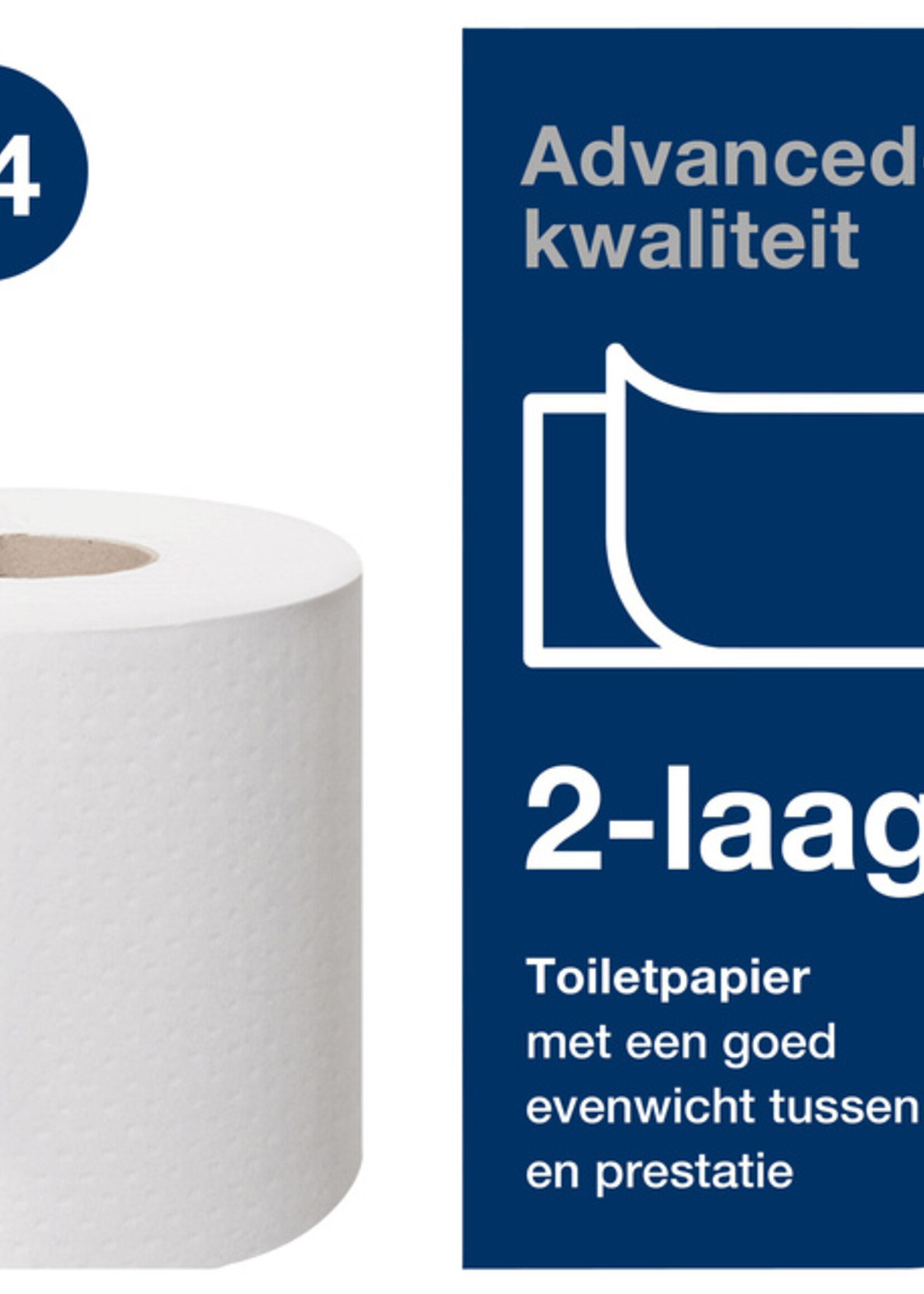 Tork Toiletpapier Tork T4 advanced 2-laags 200vel wit 472161