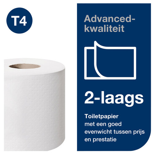 Tork Toiletpapier Tork T4 advanced 2-laags 200vel wit 472161