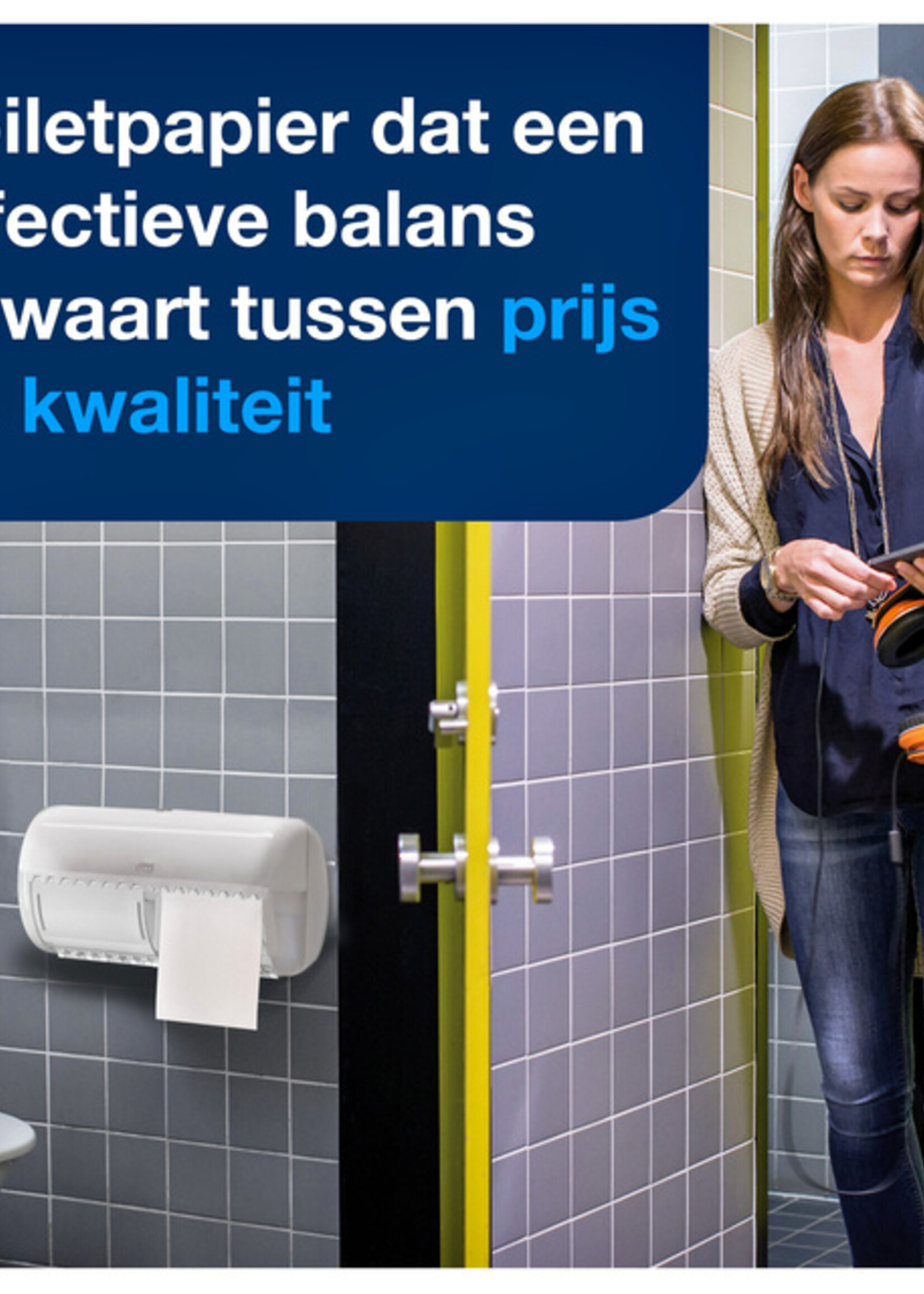 Tork Toiletpapier Tork T4 advanced 2-laags 200vel wit 472161