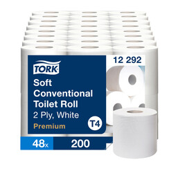 Papier toilette Tork T4 Premium 12292 2 épaisseurs 200 feuilles blanc