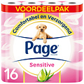 Page Toiletpapier Page Sensitive Aloë Vera 3-laags wit 140vel