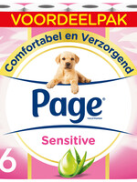 Page Toiletpapier Page Sensitive Aloë Vera 3-laags wit 140vel