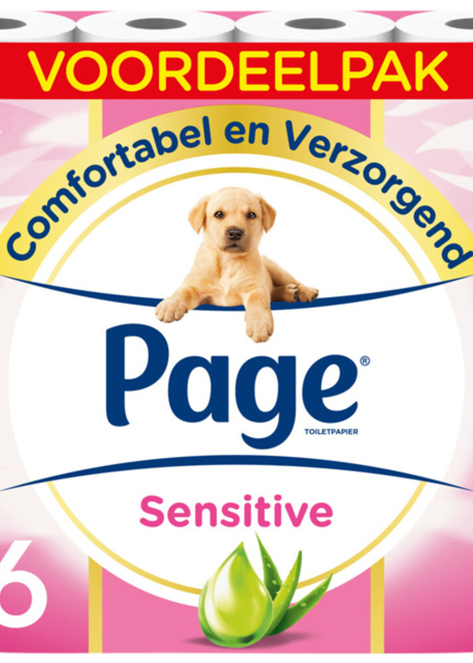 Page Toiletpapier Page Sensitive Aloë Vera 3-laags wit 140vel