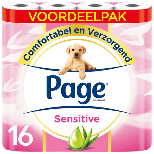 Page Papier toilette Page Sensitive Aloe Vera 3 épaisseurs blanc 140 feuilles