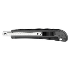 Cutter Westcott Professional 9mm bouton sur glissière gris/noir