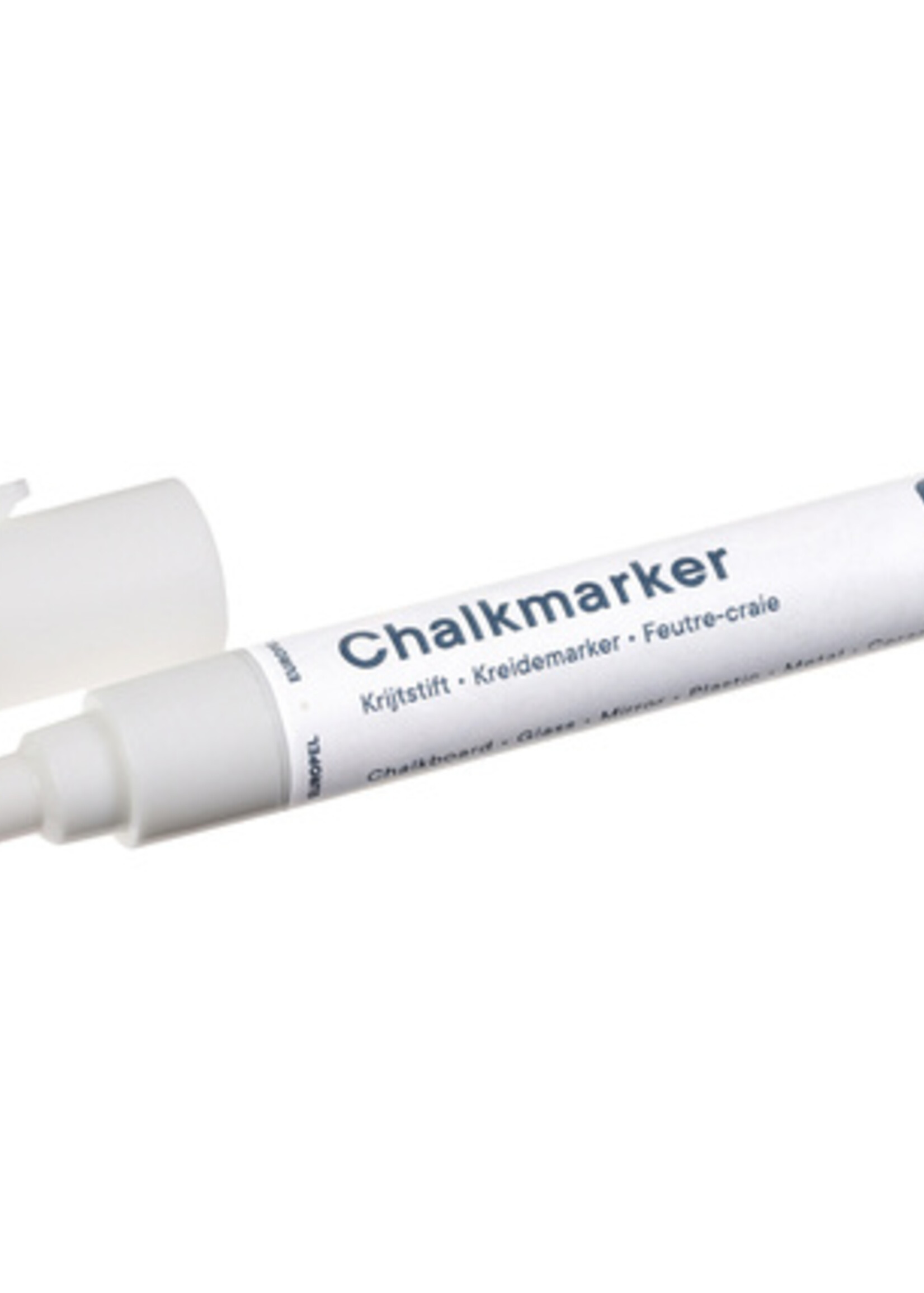 Europel Krijtstift Europel 6mm wit blister 1 stuk