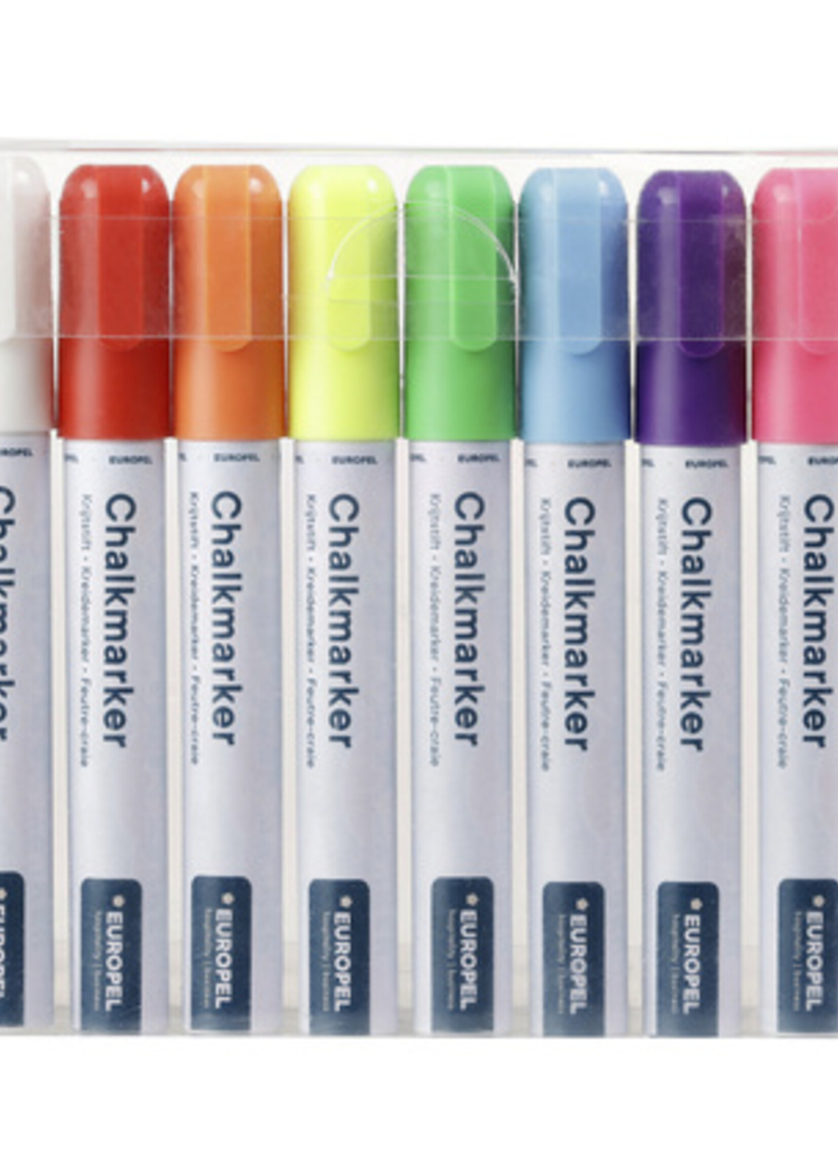 Europel Krijtstift Europel 6mm assorti etui 8 stuks