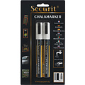 Securit Feutre-craie Securit SMA-510 biseau blanc 2-6mm blister 2pcs