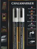 Securit Feutre-craie Securit SMA-510 biseau blanc 2-6mm blister 2pcs