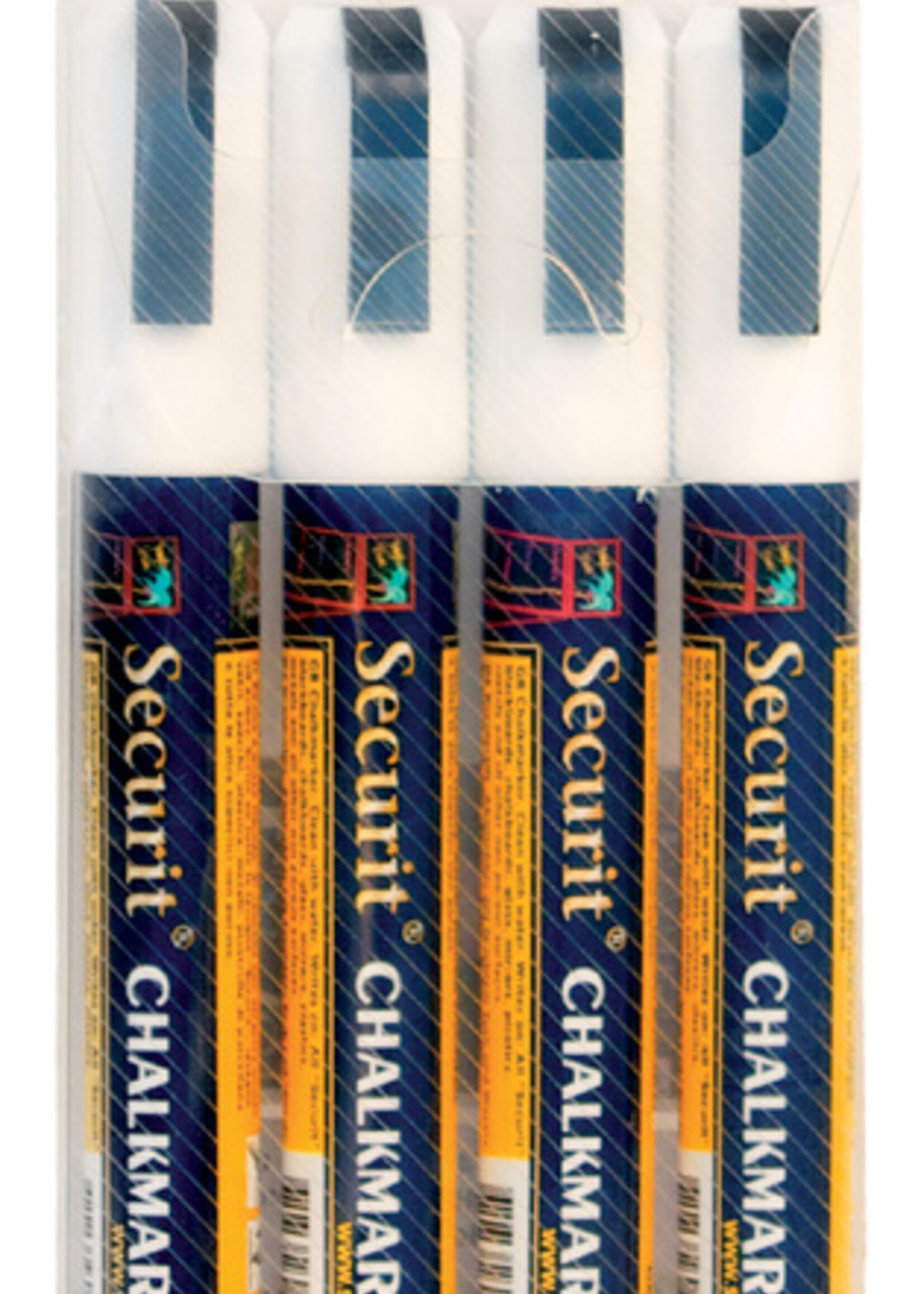 Securit Krijtstift Securit SMA-510 schuin wit 2-6mm blister à 4st