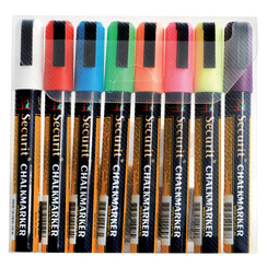 Krijtstift Securit SMA-510 schuin ass 2-6mm blister à 8st