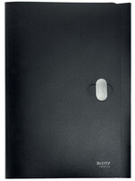 Leitz Dossiermap Leitz Recycle A4 3-kleps PP zwart