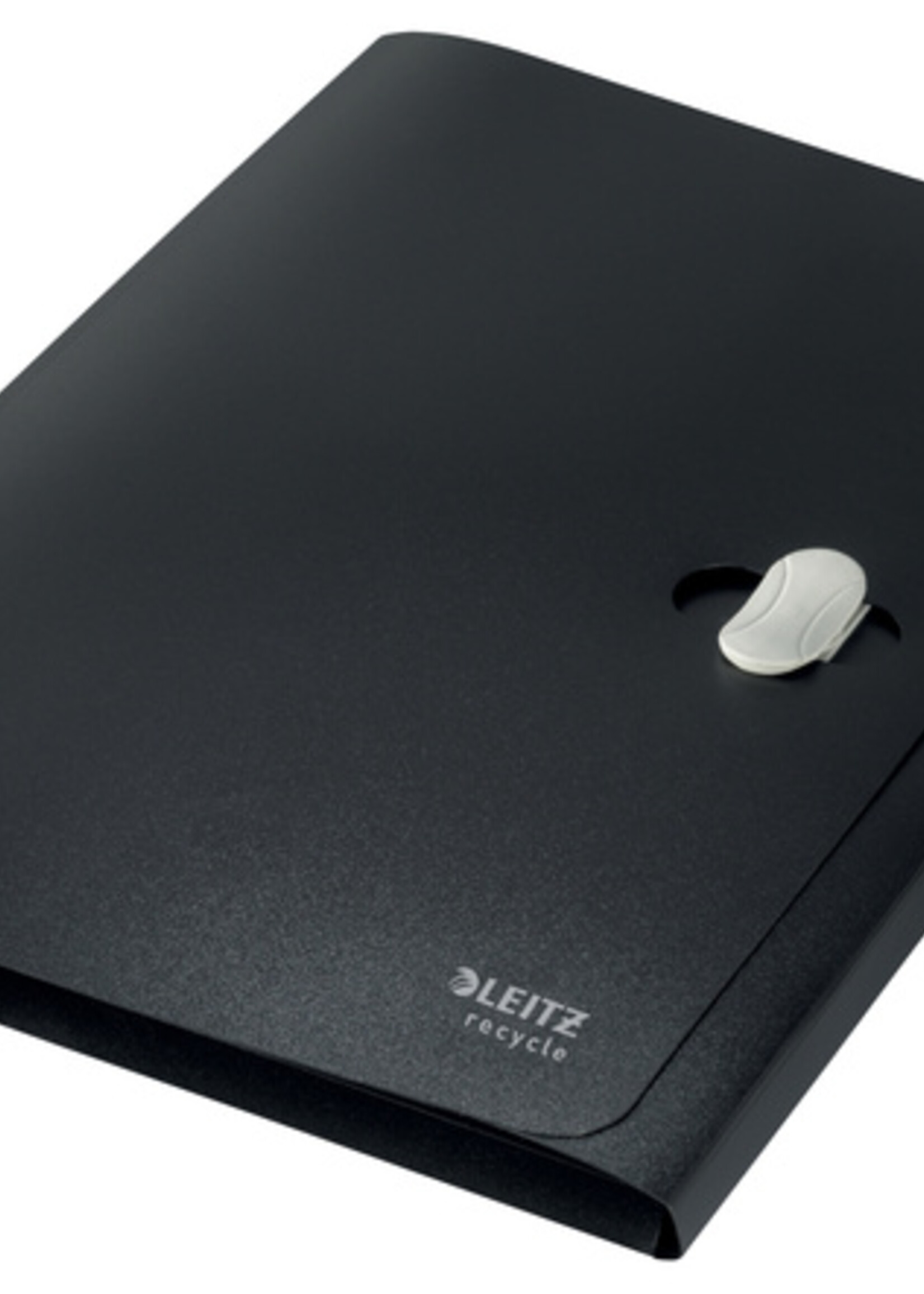 Leitz Dossiermap Leitz Recycle A4 3-kleps PP zwart