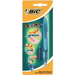 Stylo plume BIC EasyClic Medium blister 1 pièce