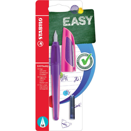 Stabilo Stylo plume STABILO EASYbuddy violet/magenta blister