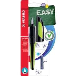 Stylo plume STABILO EASYbuddy noir/lime blister