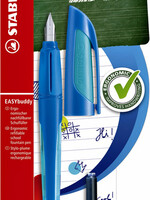 Stabilo Vulpen STABILO Easybuddy linkshandig donkerblauw/lichtblauw blister