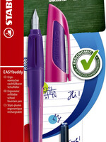 Stabilo Stylo plume STABILO EASYbuddy violet/magenta gaucher sous blister
