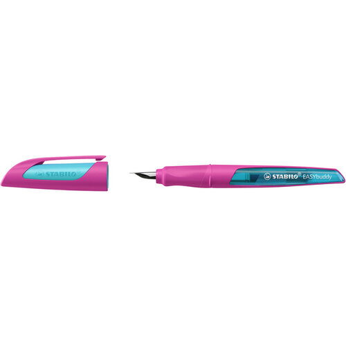 Stabilo Vulpen StABILO Easybuddy linkshandig roze/blauw blister