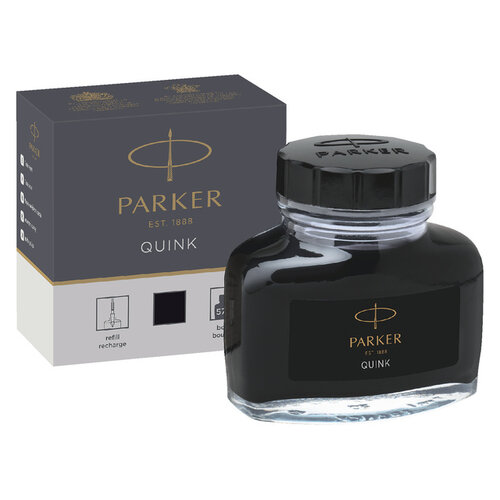 Parker Encre stylo plume Parker Quink permanent 57ml noir