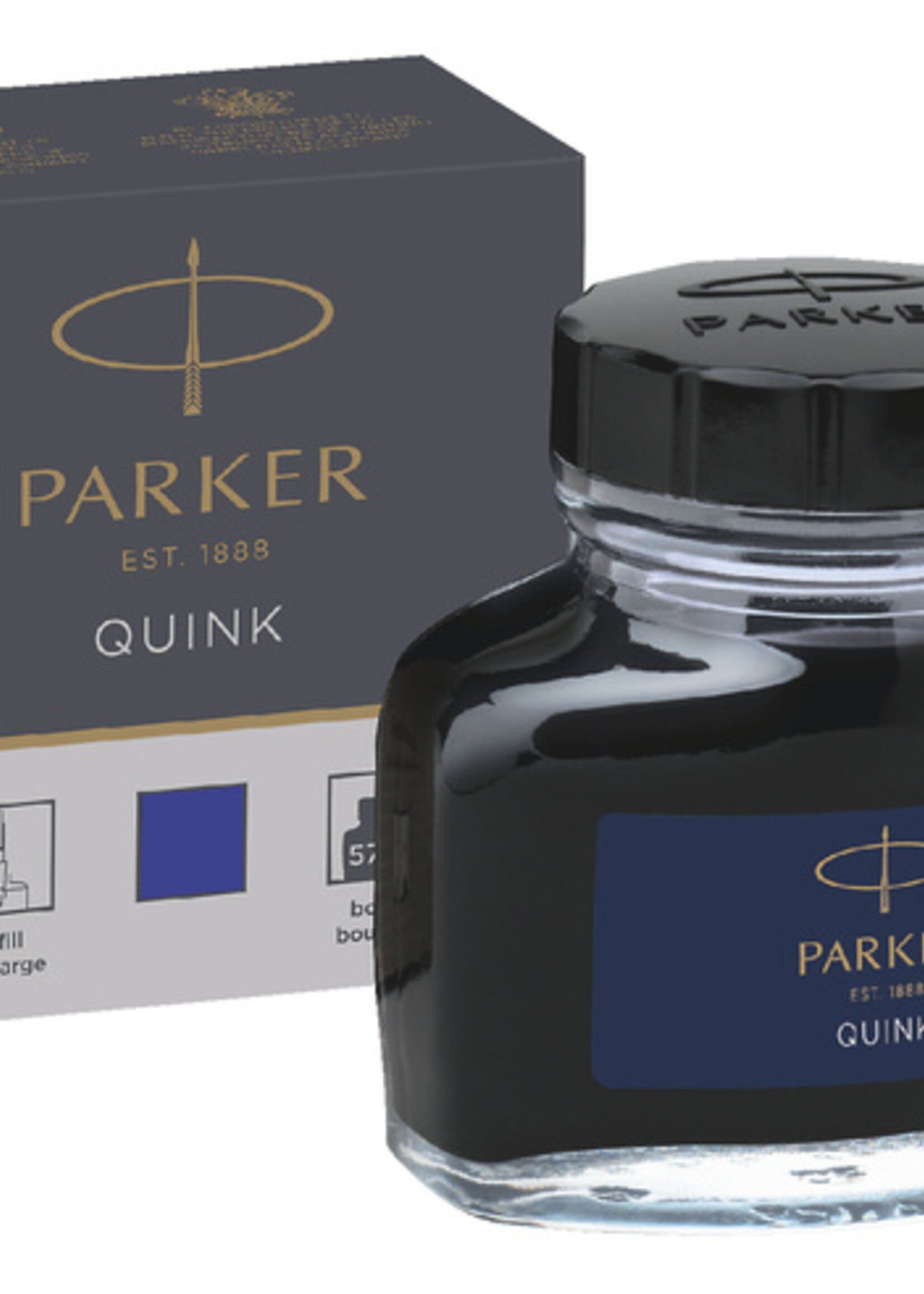 Parker Vulpeninkt Parker Quink permanent 57ml blauw