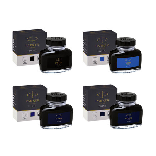 Parker Encre pour stylo plume Parker Quink Bleu Permanent 57 ml.