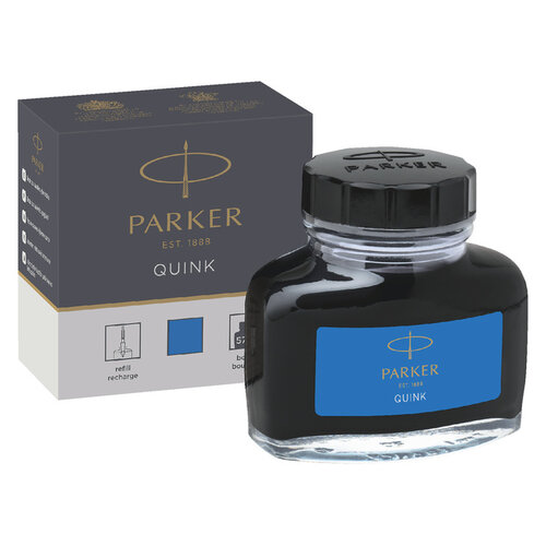 Parker Encre stylo plume Parker Quink lavable 57ml bleu roi