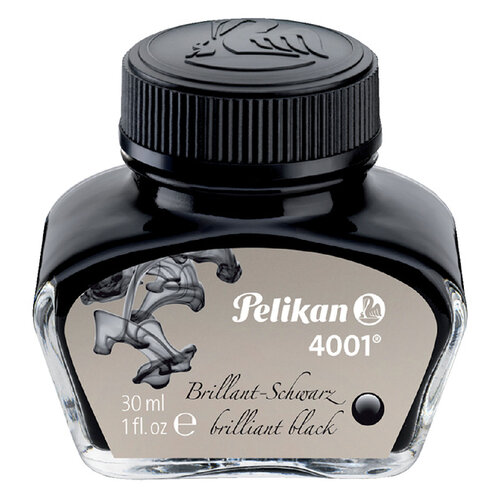 Pelikan Vulpeninkt Pelikan 4001 30ml briljant zwart