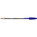 Bic Balpen Bic Cristal medium blauw in tubo verpakking