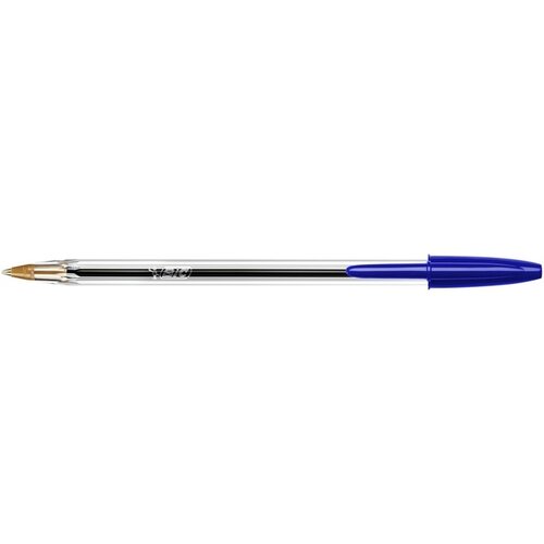 Bic Balpen Bic Cristal medium blauw in tubo verpakking