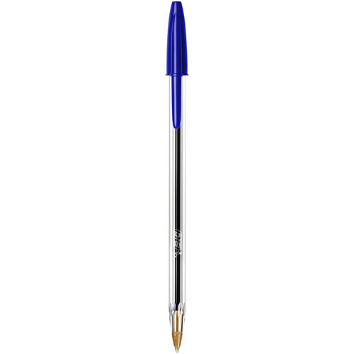 Bic Balpen Bic Cristal medium blauw in tubo verpakking