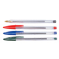 Bic Balpen Bic Cristal medium assorti in tubo verpakking