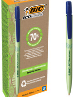 Bic Ecolutions Balpen Bic Ecolutions media clic bio-based medium blauw