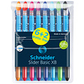 Schneider Stylo bille Schneider Slider Edge XB étui de 6+2 couleurs gratuites