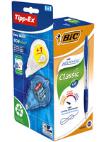 Bic Stylo bille BIC Atlantis + Tipp-ex Easy gratuit Medium bleu boîte 12 pièces