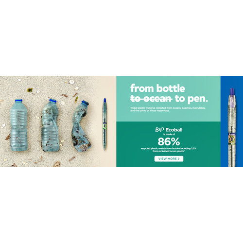 Pilot Balpen Pilot B2P Begreen Ecoball zwart medium